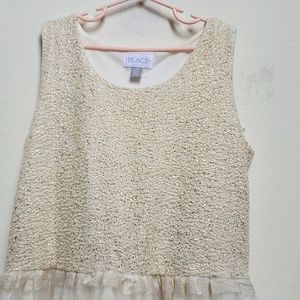 Dress beige and gold